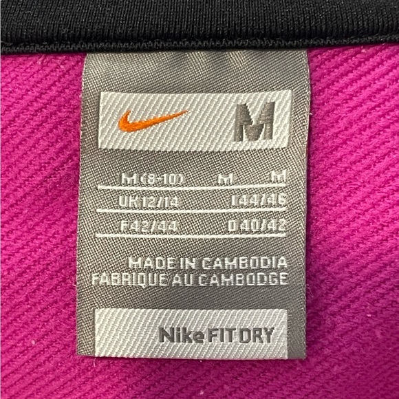 Vintage Nike FIT DRY Zip Jacket Magenta - Size Medium - Picture 4 of 5